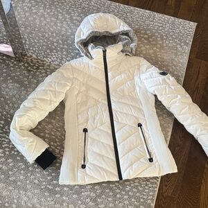 Nautica Women's White Puffer Jacket